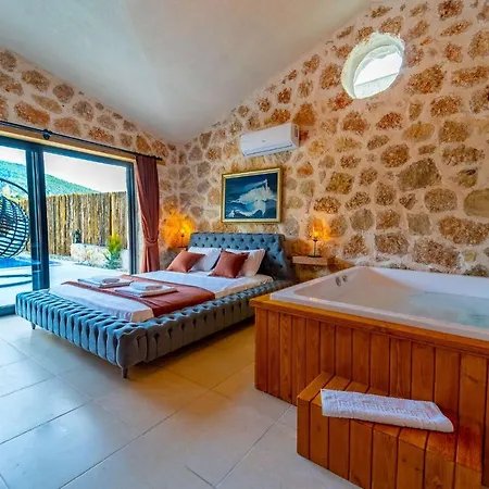 Outstanding With Private Pool And Jacuzzi In Kas, Antalya Apartment *