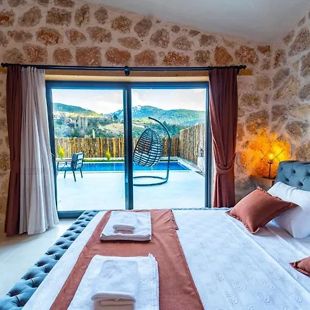 Outstanding With Private Pool And Jacuzzi In Kas, Antalya Apartment